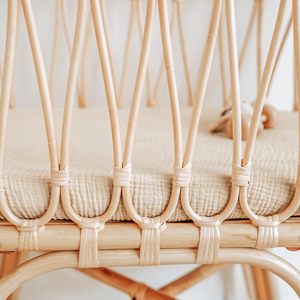 Organic Cotton Knitted Muslin Crib <strong>Sheet</strong> Bed Set Eco-Friendly Eco-Friendly Linens Silk Marine Wearable Spring Baby Cribs Gift - Product Image 4