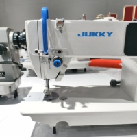 Machine à coudre industrielle JUKKY 9808T avec coupe-fil automatique, table, aiguille simple, commande manuelle, pour usine de fabrication