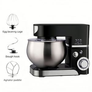 Blender en acier inoxydable 3-en-1 de 1200 W, 5 litres, 5 vitesses, 220 V, usage commercial et domestique, pour la préparation de pâte, des œufs et les applications hôtelières - Product Image 1
