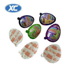 Divertente colorato cioccolato kinder sorpresa guscio d'uovo di plastica pellicola in PVC - Product Image 1