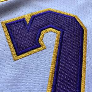 ชุดบาสเก็ตบอลผู้ใหญ่แบบตาข่ายแห้งเร็ว ระบายอากาศดี ขายส่ง รุ่นซีซั่น 2010 รอบชิงชนะเลิศ หมายเลข 24 ทีคนิคส์การพิมพ์ - Product Image 3