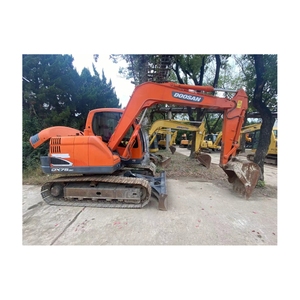 รถขุดดิน Doosan DX75-9C สีส้ม แบบตีนตะขาบ เครื่องจักรกลหนักสำหรับงานก่อสร้าง มือสอง - Product Image 4