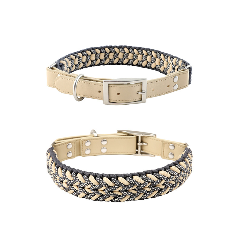 Beige gris oscuro-Cuello fijo