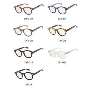Handmade Acetate Eyewear Vintage Blue Light Blocking Glasses River Prescription Optical Eyeglasses Frames