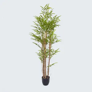 artificial bamboo bonsai plants tree artificial plants plastic outdoor artificial bamboo tree silk fence Greening Nursery Pot