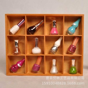 Solid Wood Storage <b>Box</b> With Compartments For <b>Socks</b> Underwear Desktop Organizer Rectangle Open Top Standing Type - Product Image 2