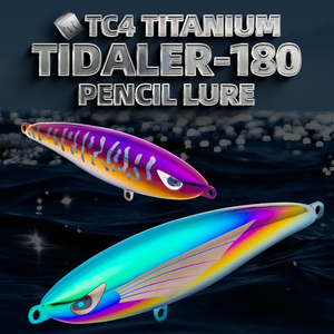 Leurre de pêche Honoreal Stock Titanium TC4 Deep Sea Pencil, leurre dur, 180 mm, 80 g, lancer 100 m+, grand splash, gros poisson, thon, flottant en surface - Product Image 2