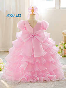 <span class=keywords><strong>Vestido</strong></span> <span class=keywords><strong>de</strong></span> niña <span class=keywords><strong>de</strong></span> flores para bodas, <span class=keywords><strong>vestido</strong></span> <span class=keywords><strong>de</strong></span> baile Formal <span class=keywords><strong>de</strong></span> satén para niños con lazo hinchado, cuello redondo, <span class=keywords><strong>estilo</strong></span> <span class=keywords><strong>princesa</strong></span> para fiestas <span class=keywords><strong>de</strong></span> <span class=keywords><strong>primera</strong></span> comunión - Product Image 4