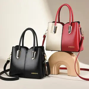 Custom wholesale 2024 new vintage luxury large capacity Tote hand bags women PU Leather handbags for ladies