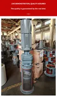 Mélangeur vertical industriel à pales pour la floculation - Acier inoxydable 304, Moteur 15kW IP55, IP56, 0-200 tr/min, Personnalisable OEM