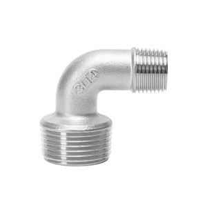 Coude réducteur double filetage mâle en acier inoxydable 90 degrés 1 pouce raccord standard - Product Image 3