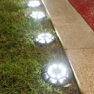 Luces solares para jardín, luz LED empotrada para exteriores, impermeable, alimentada por energía Solar, 12V, con batería para decoración de patio y jardín - Product Image 2