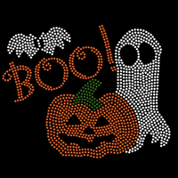 Motif de transfert de strass thermocollant personnalisé avec logo de clown pour Halloween, pour vêtements