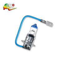 Phare halogène E4 H3 12V55W PK22s Ampoule en acier inoxydable avec options multicolores Certifié DOT/ROHS pour un montage universel