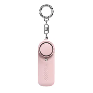 Multi Color 130db self defense safety keychain sound alarm device led keychain Personal Alarm with Led Light