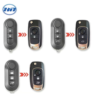 Coque de clé plip de rechange pour Fiat 500 Punto Evo Grande Punto avec lame SIP22 non coupée, boîtier de clé de remplacement modifié