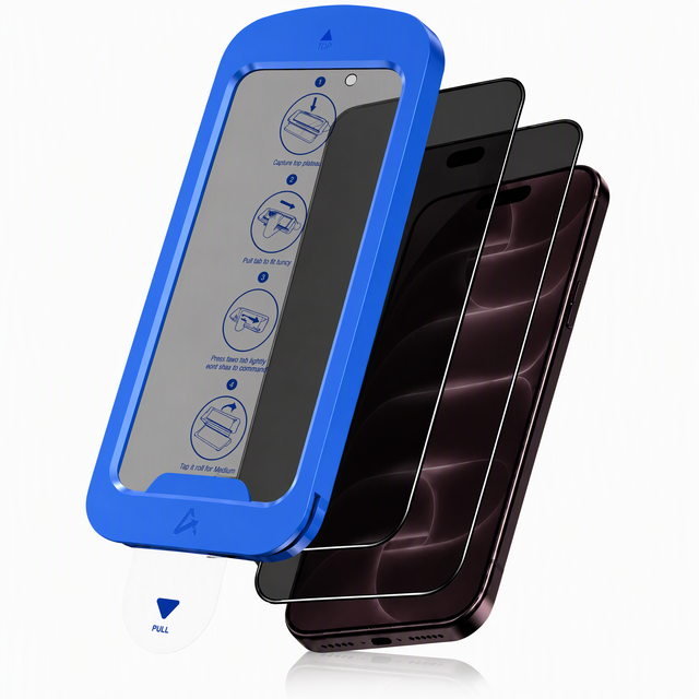 APEI Privacy Anti-spy Easy Installation Tray 9H Full protection Phone Tempered Glass Screen Protector for iPhone 18 Pro Max