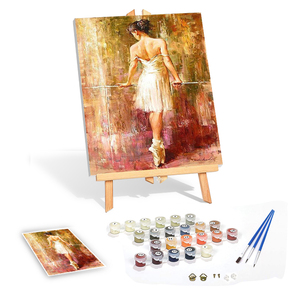 Fornitura di fabbrica kit di pittura con decorazione a diamante tela ad olio moderna nuda per bambini dipingere con numeri dipinti a mano - Product Image 2