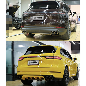 Kit de carrosserie automobile pour <span class=keywords><strong>Porsche</strong></span> <span class=keywords><strong>Cayenne</strong></span> 9Y0.1 2018-2023 Année Modèle de turbos amélioré comprenant des pare-chocs avant et arrière et un diffuseur de lèvres TKT - Product Image 6