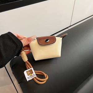 กระเป๋าไนลอนทรงเกี๊ยวขนาดเล็กแบบลำลอง กระเป๋าใส่เหรียญ <span class=keywords><strong>Longchamp</strong></span> Ultra พร้อมจี้ห้อย ที่ใส่บัตร ที่เก็บหูฟัง ที่เก็บลิปสติก พวงกุญแจเข้าชุดสำหรับใช้ในชีวิตประจำวัน - Product Image 3