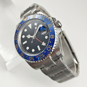 Reloj Mecánico Automático de Estilo GMT Premium, Reloj de Acero Inoxidable para Hombre, Casual y de Negocios - Product Image 3
