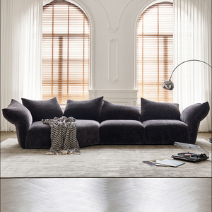 Sofá moderno estilo simple sala de estar Villa tela esponja relleno apartamento conjunto hoteles - Product Image 2