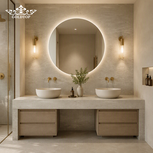 Losas de Piedra Caliza de Pasto Marino GOLDTOP, Acabado Natural Pulido Mate, Compatible con LEED, Revestimiento de Fachada para Hoteles, Villas y Exteriores - Product Image 3