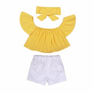 Set di <span class=keywords><strong>Abbigliamento</strong></span> Estivo per Bambine, <span class=keywords><strong>2</strong></span> Pezzi Casual con Pantaloncini, Vestiti in Cotone per Bambine, Set di <span class=keywords><strong>Abbigliamento</strong></span> per Bambini all'Ingrosso - Product Image 6