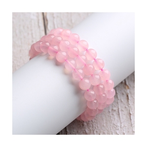 Braccialetto in Quarzo Rosa con Occhio Malvagio, Cristallo Curativo Originale 2026 - Product Image 2