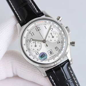 Montre de luxe multifonctionnelle en acier inoxydable pour homme, étanche, avec chronographe, calendrier et affichage à aiguilles - Product Image 5