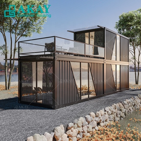 New Style 2 Storey Luxury High Quality 40ft Prefab Shipping Container ...