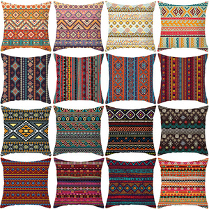 Style bohème motif géométrique taie d'oreiller rayures africaines housses de <span class=keywords><strong>coussin</strong></span> rétro maison décorative ethnique jeter taies d'oreiller - Product Image 1