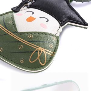 One <b>Step</b> PU Leather Zongzi Pendant Campus Graduate Bag Festival Gift Keychain Promotion Customization - Product Image 3