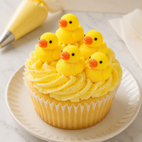 1 kg de guimauves en forme de panda et de canard, bonbons doux et sucrés pour garniture de desserts, gelée, pâtisserie, gâteaux, cupcakes, fournitures de décoration