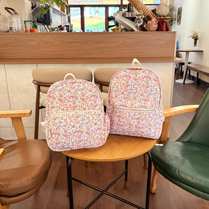 Cô Gái Hoa Bông Ba Lô Mềm Cotton Trường Túi Độn Dây Đeo Trọng Lượng Nhẹ Cao Đẳng Ba Lô Vàng Dây Kéo Trở Lại Trường Học - Product Image 6