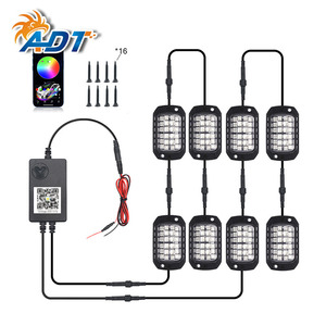 ไฟ LED สำหรับรถออฟโรดแบบ 3 มิติ  144/216/288/432 LEDs  ปรับสีได้  หลากหลายโหมด  สำหรับรถแซนด์สไปเดอร์ ดูนบักกี้ รถบรรทุก  ไฟ LED สำหรับตกแต่งใต้ท้องรถ - Product Image 4