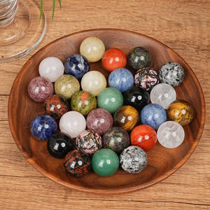 Bolas de Cristal de Pedra Natural para Cura, Artesanato em Quartzo Polido, Esferas de Cristal Mini de 20mm para Decoração - Product Image 4