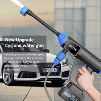 Lave-voiture haute pression sans fil pistolet à eau à jet électrique Mini Portable 21V batterie pistolet de lavage de voiture Machine laveuse de voiture à domicile