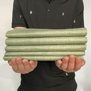 Sacs en plastique PP écologiques applicables aux sacs tissés vert <span class=keywords><strong>ardoise</strong></span> infusés de résine biosourcée avec doublure intérieure compostable - Product Image 1