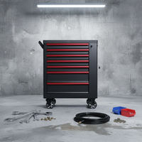 Armoire à outils professionnelle à 7 tiroirs, chariot d'atelier pour garage, pour réparation, support OBM et ODM