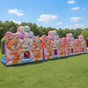 Château gonflable <span class=keywords><strong>pas</strong></span> <span class=keywords><strong>cher</strong></span> pour fête, château gonflable commercial extérieur avec toboggan pour fête d'anniversaire d'enfants - Product Image 5