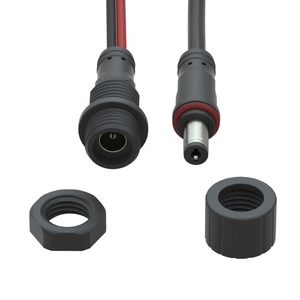 M12 2-pin 5.5 2.1 <span class=keywords><strong>DC</strong></span> nữ bảng điều khiển gắn điện áp thấp 5A điện phổ quát không thấm nước dẫn dây kết nối phổ <span class=keywords><strong>Jack</strong></span> Adapter - Product Image 3