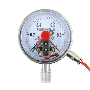 Manomètre de pression électrique à contact en acier inoxydable YXC-100BF 1,6 MPa 24 V 220 V 360 V à assistance magnétique - Product Image 3