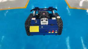 Mini <span class=keywords><strong>tondeuse</strong></span> à gazon télécommandée à essence avec démarrage automatique et <span class=keywords><strong>lame</strong></span> relevable pour la coupe de l'herbe - Product Image 3