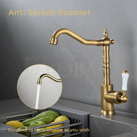 Mitigeur de lavabo vintage en laiton GEASAM à montage sur comptoir, monocommande, cartouche céramique, eau chaude et froide, pour distributeur