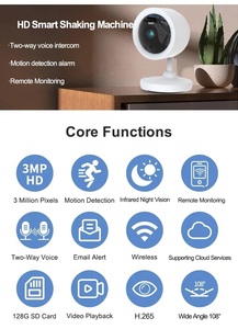 Giá tốt nhất khuyến mãi trong nhà 4MP bé Màn hình Nhà Thông Minh <span class=keywords><strong>Wifi</strong></span> hai cách âm thanh hệ thống nhà tuya máy ảnh thông minh - Product Image 2