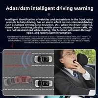 Kamera dasbor mobil, kamera perekam Video dua saluran 4G HD AI dengan GPS Beidou untuk Ride-Hailing DMS ADAS garansi 1 tahun termasuk