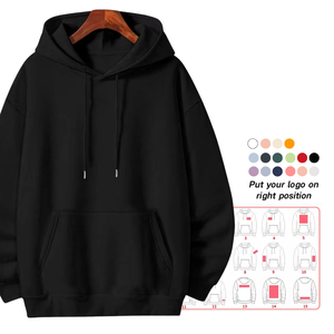 <span class=keywords><strong>Felpa</strong></span> con Cappuccio in Cotone 100% con Stampa Digitale e Ricamo, Qualità Premium, Personalizzabile per Uomo - Product Image 3