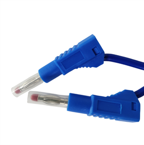 Connettori a <span class=keywords><strong>Banana</strong></span> Retrattili in Gomma Siliconica da 4mm, Connettori di Sicurezza Impilabili con Protezione per Cavi di Test - Product Image 1