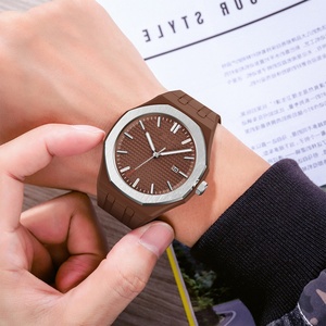 Reloj de Cuarzo para Hombre, Diseño Simple con Fecha, Correa de Silicona, Reloj Formal para Mujer - Product Image 3